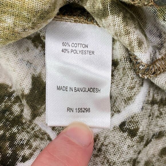 Mossy Oak Camo Print Long Sleeve T Shirt Youth XL Tree Bark Shield Hunting - Picture 8 of 12